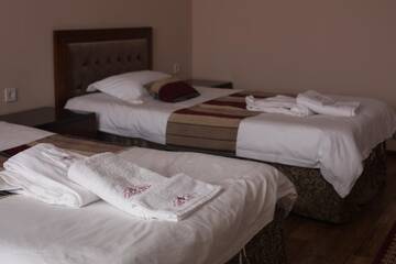 Фото номера Стандартный двухместный номер с 2 отдельными кроватями Отель Ainaline Hotel г. Усть-Каменогорск 4